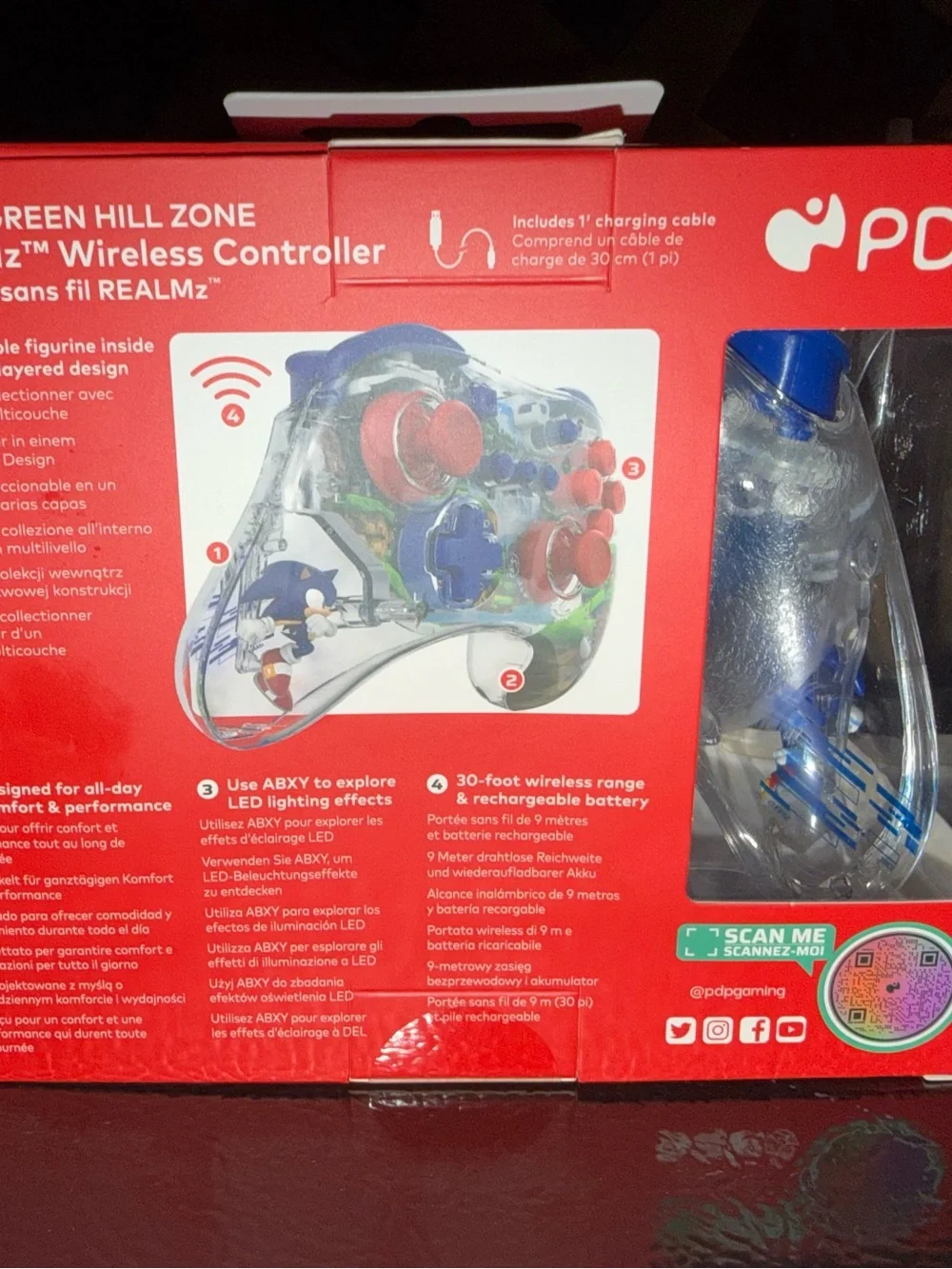 Nintendo Sonic REALMz Wireless Controller - Blue & Red